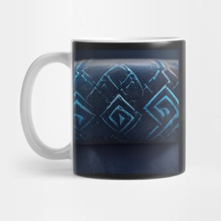 blue suede pattern Mug